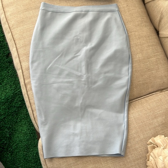 Superdown Revolve Ari Bandeau Bandage Skirt Set in Baby Blue Size Small - Picture 5 of 7